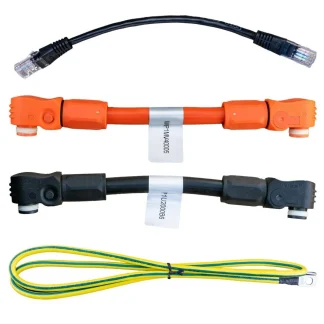 Pylontech Lithium Ion Battery Set Of Short Cables 420mm - Power & BMS US5000 Compatible